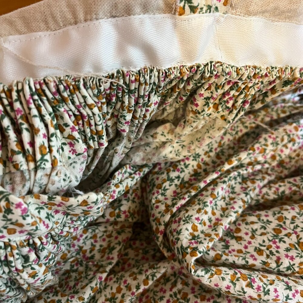 Homemade Amish Dress Floral Long Sleeve Hook-Front - Picture 12 of 13